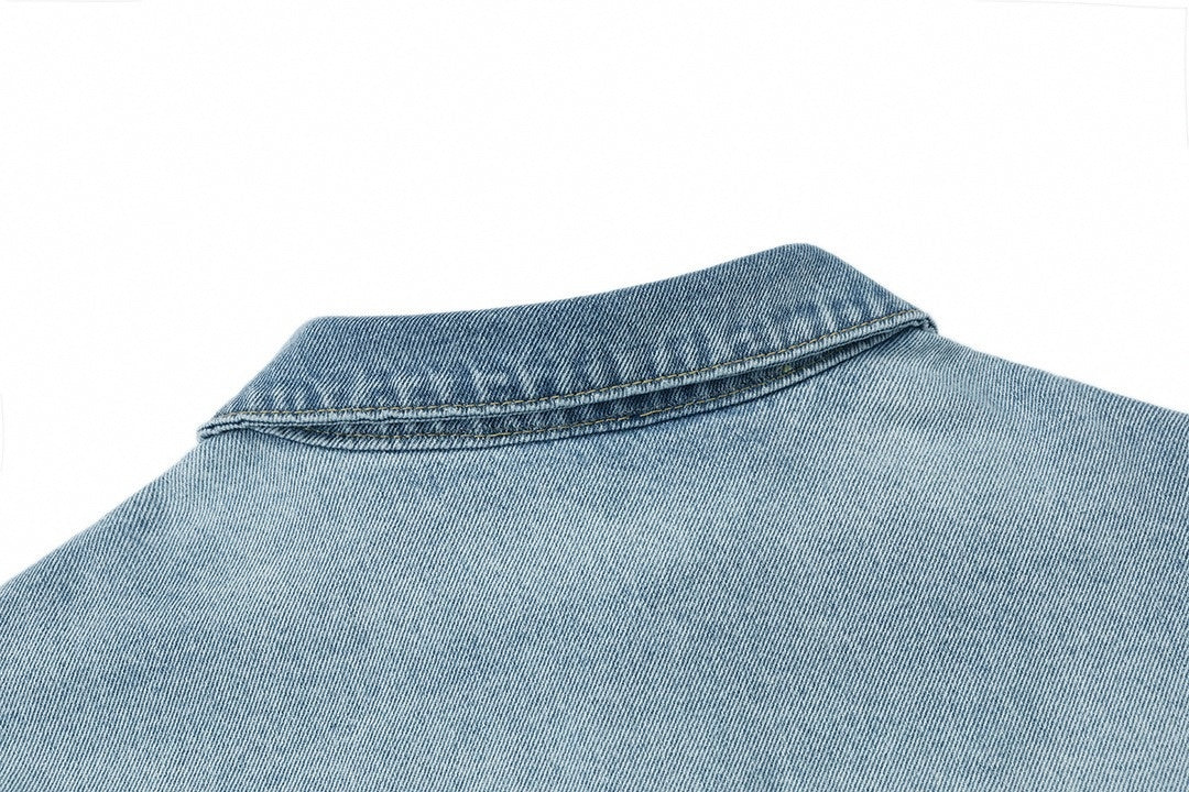 Light Blue Washed Denim Jacket