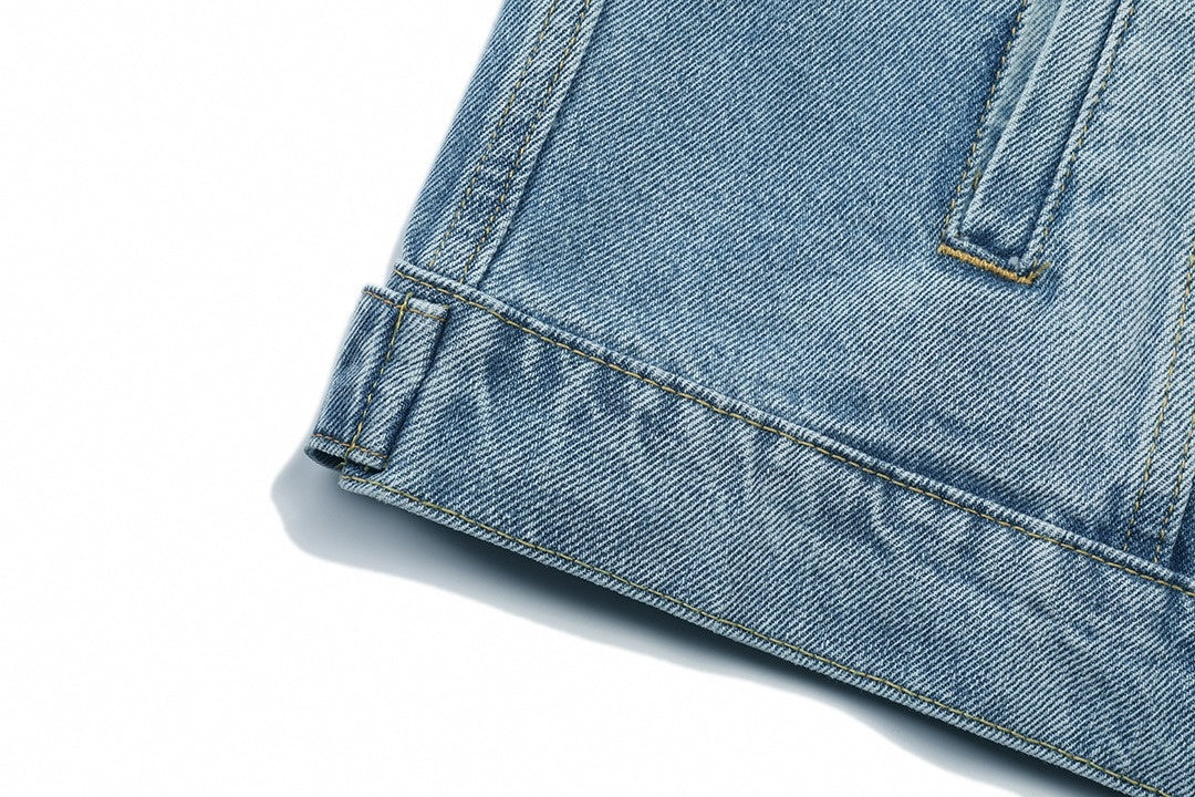 Light Blue Washed Denim Jacket