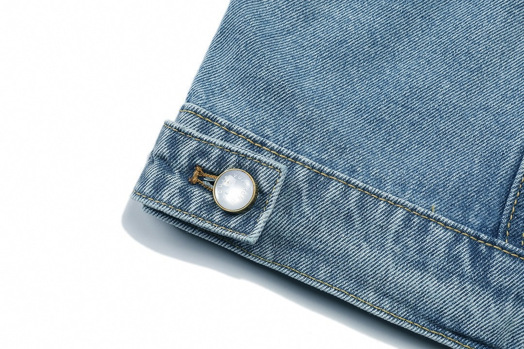 Light Blue Washed Denim Jacket