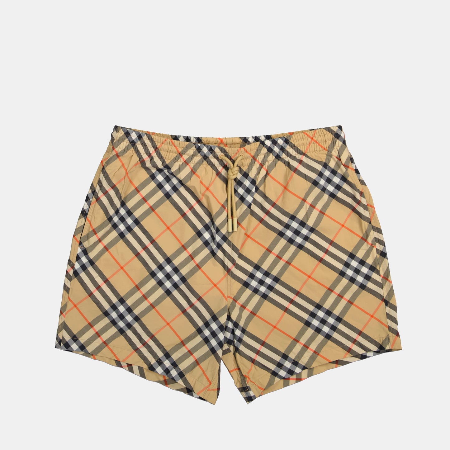 Plaid Swim Trunks