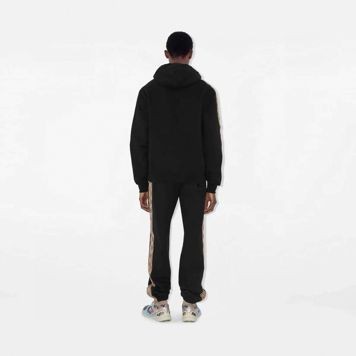 Zip Hoodie with Icon Stripe Detail