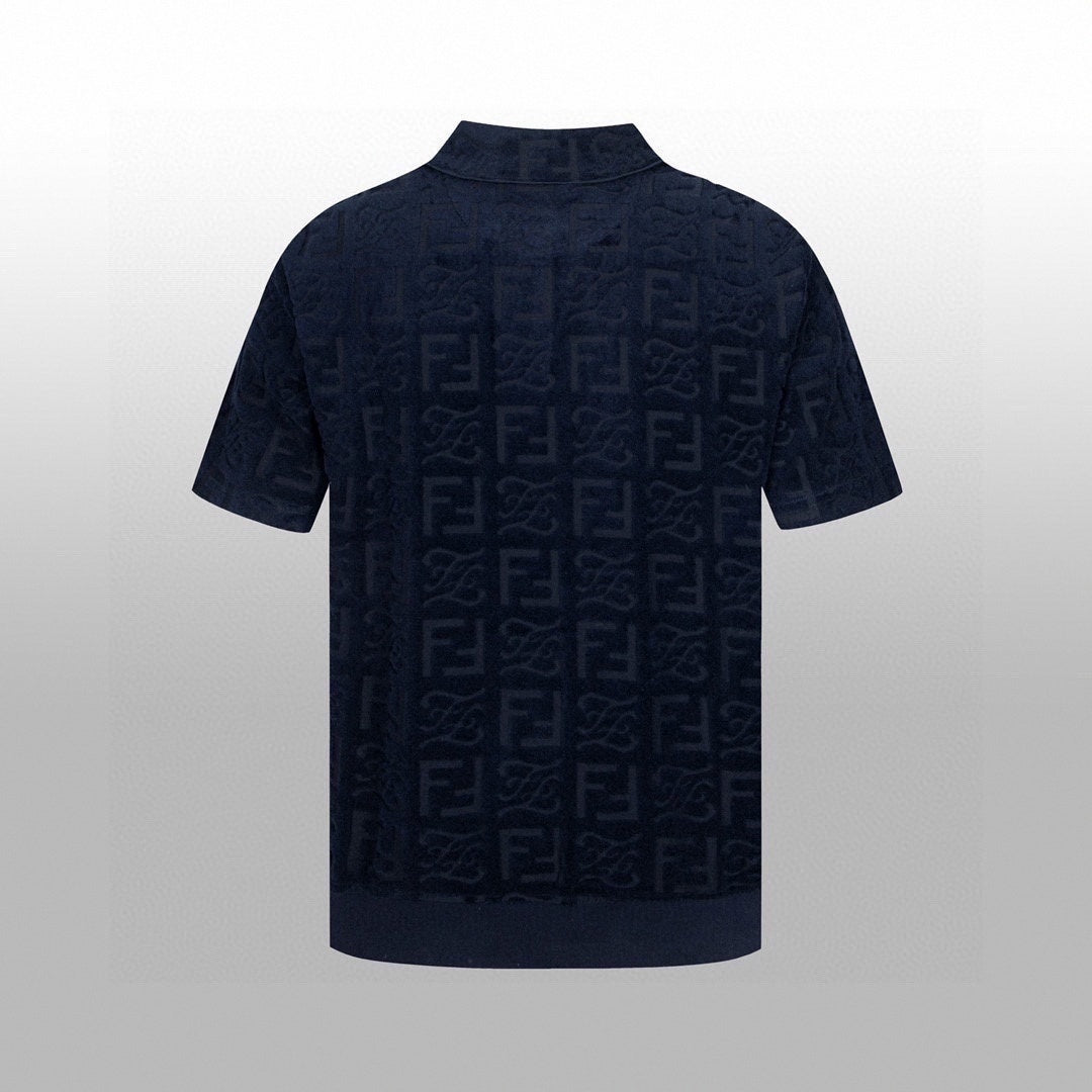 Textured Monogram Terry Polo Shirt