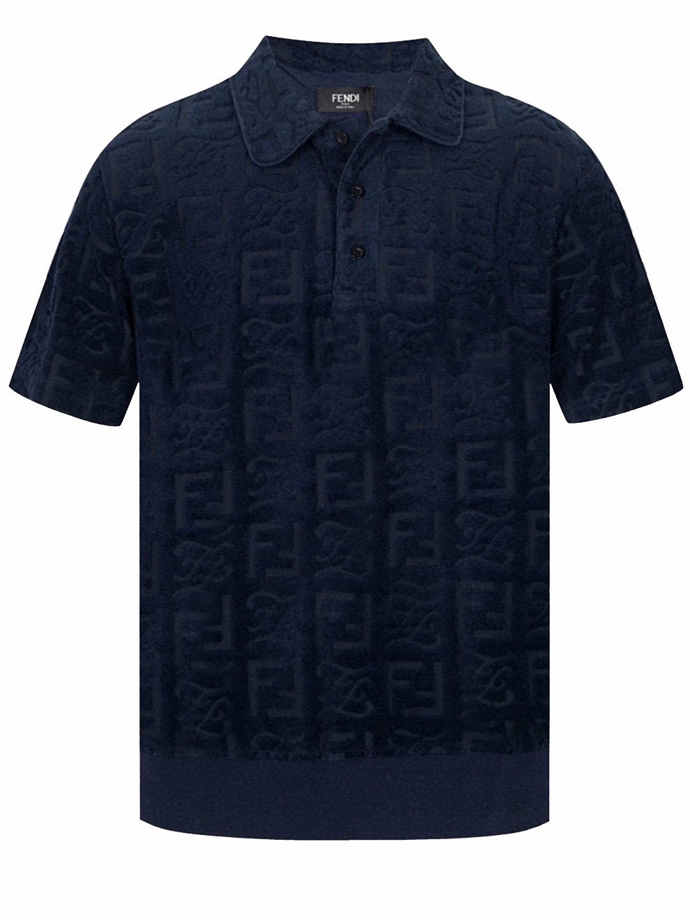 Textured Monogram Terry Polo Shirt
