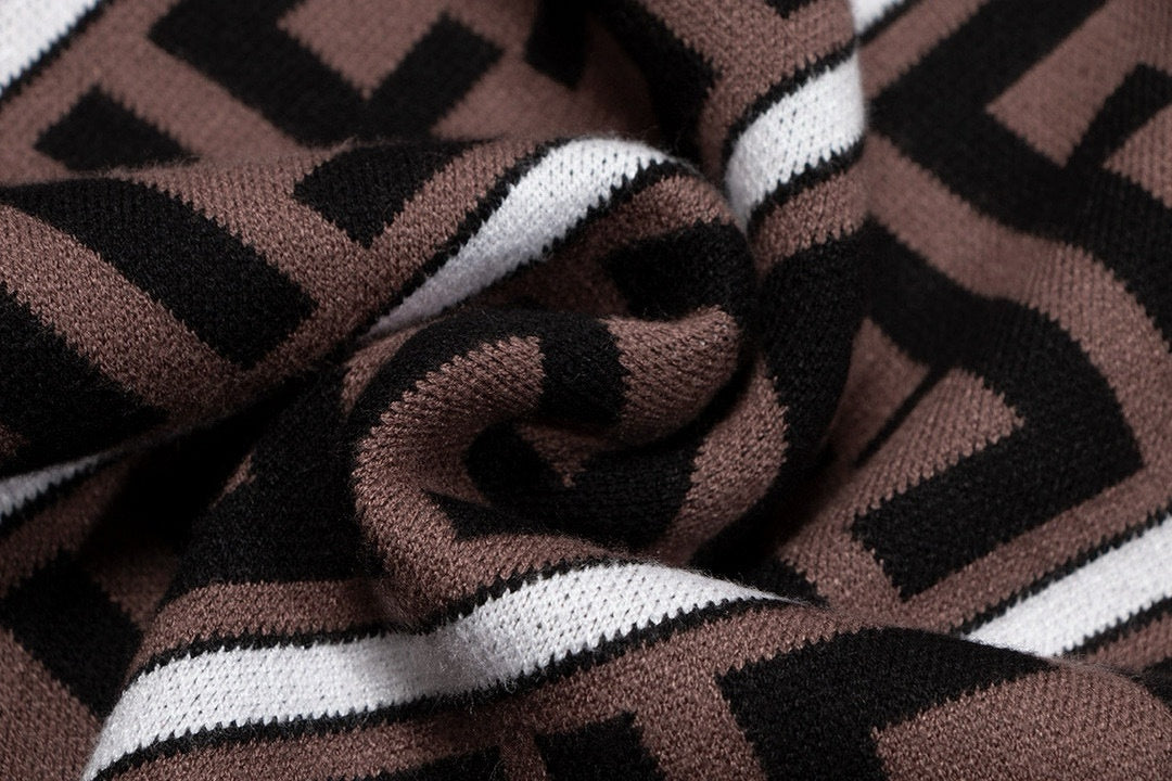 Luxury Monogram Knit Sweater – Unisex