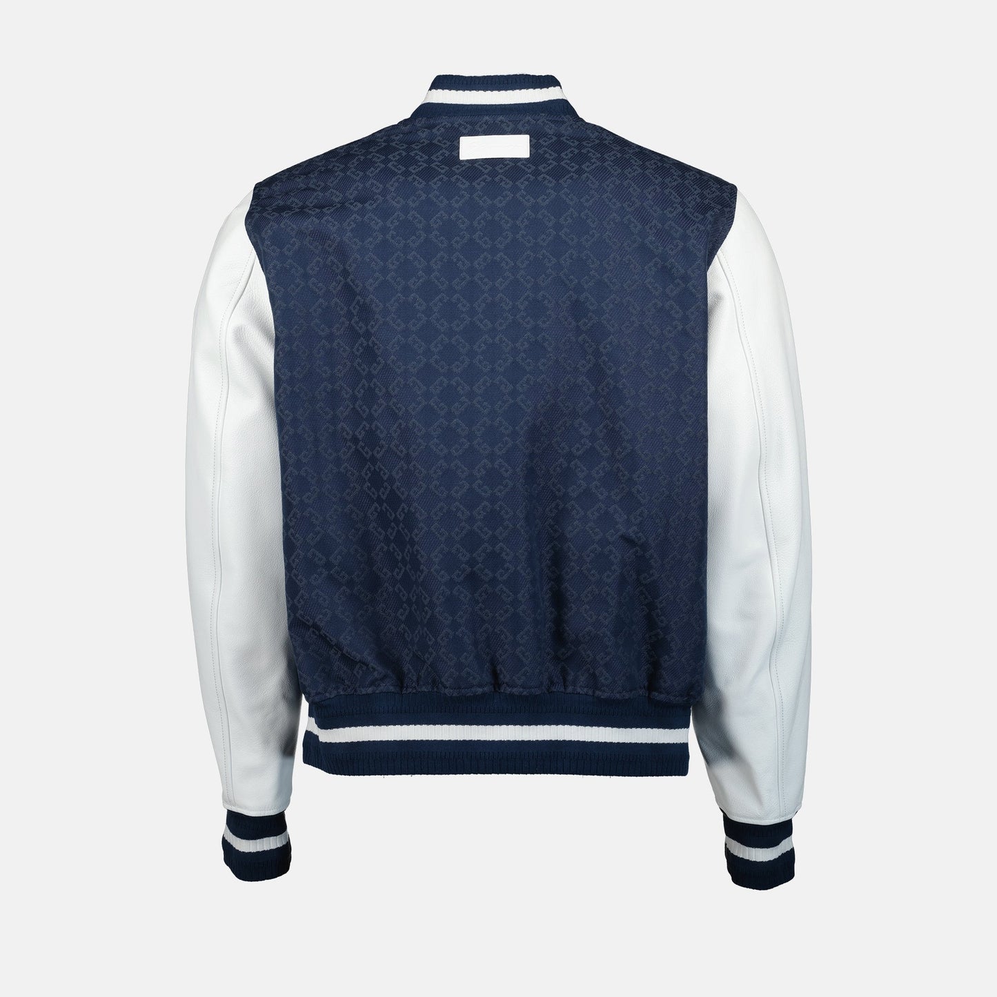 Denim Varsity Bomber