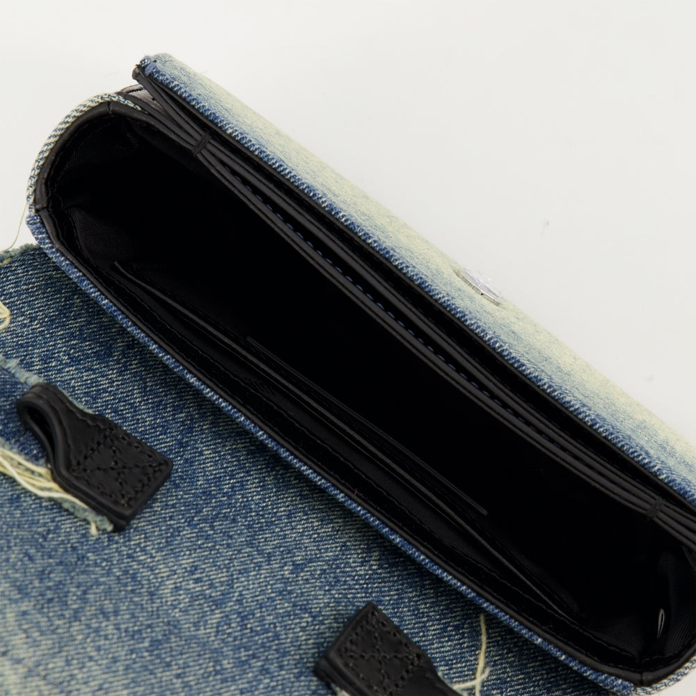 1DR Denim Studded Bag
