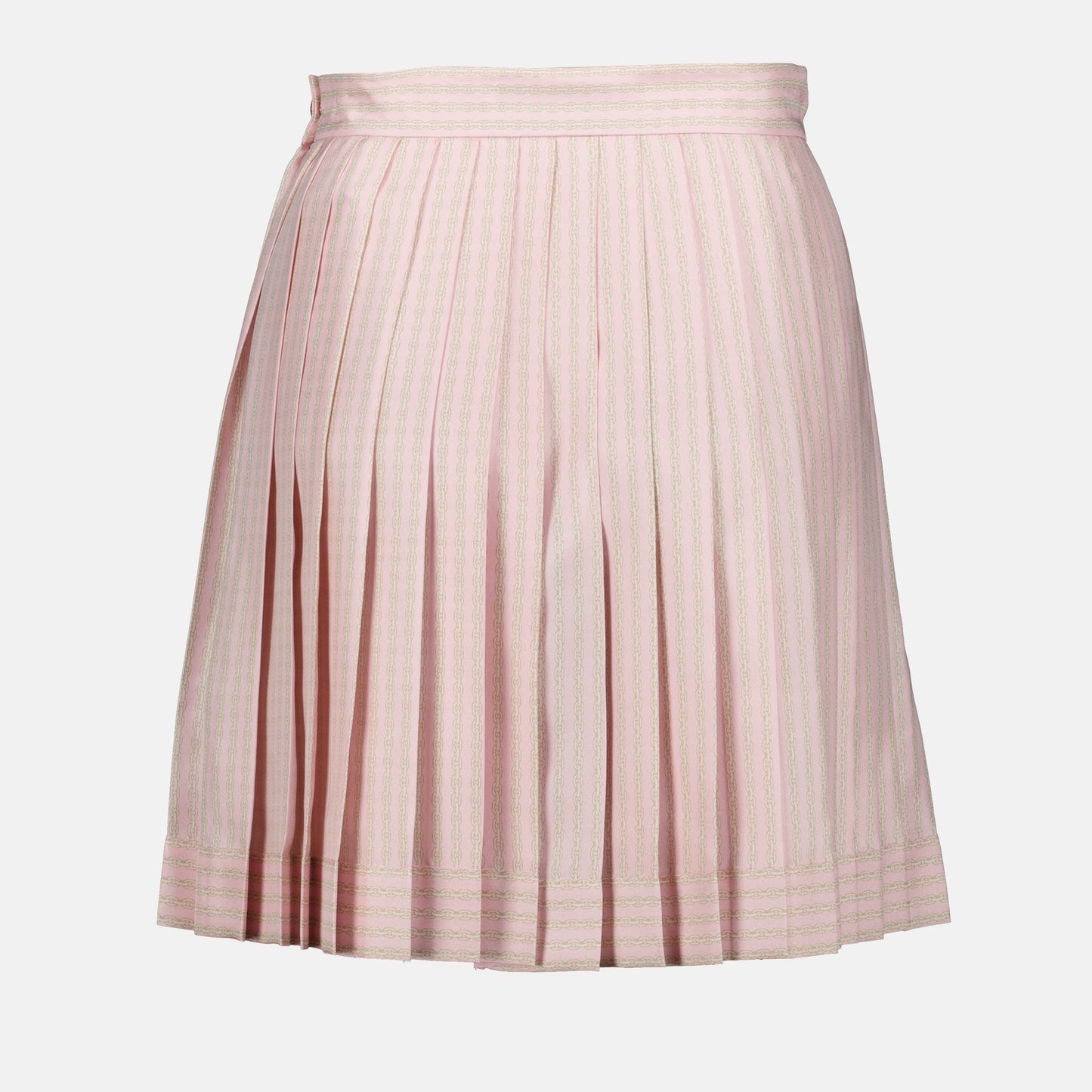 Pleated Silk Skirt
