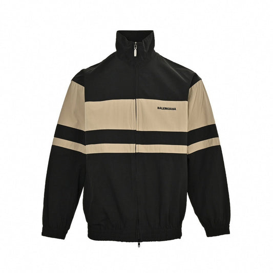 Color-Blocked Track Jacket