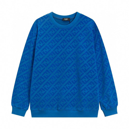 Blue Monogram Crewneck Sweatshirt