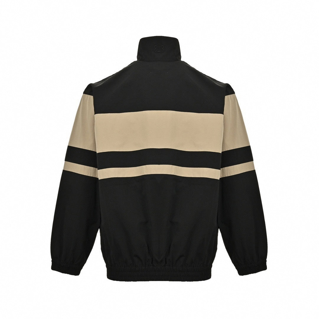 Color-Blocked Track Jacket