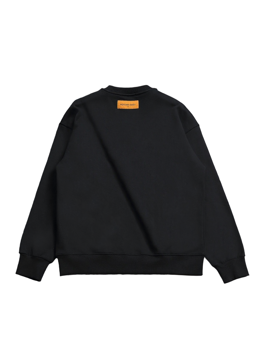 LV Black Monogram Sweatshirt