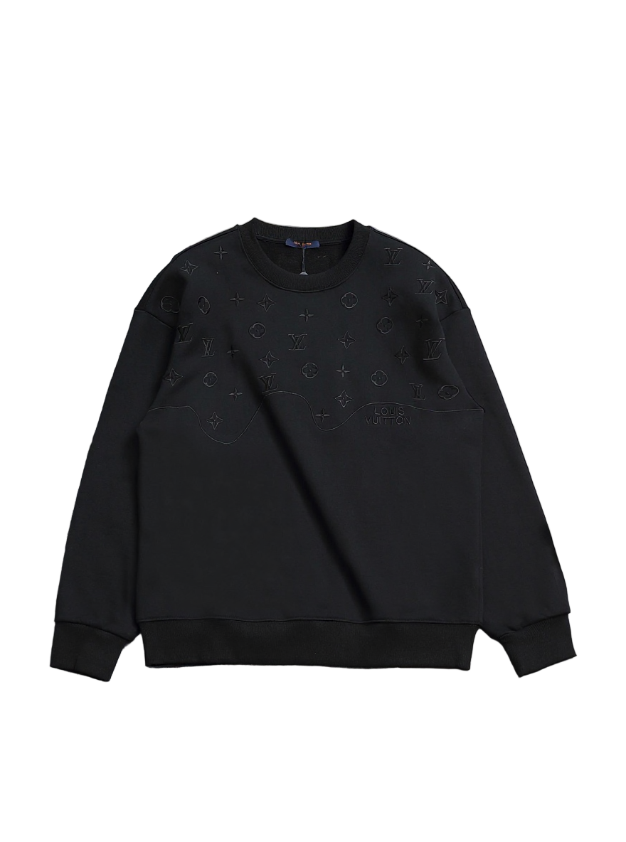 LV Black Monogram Sweatshirt
