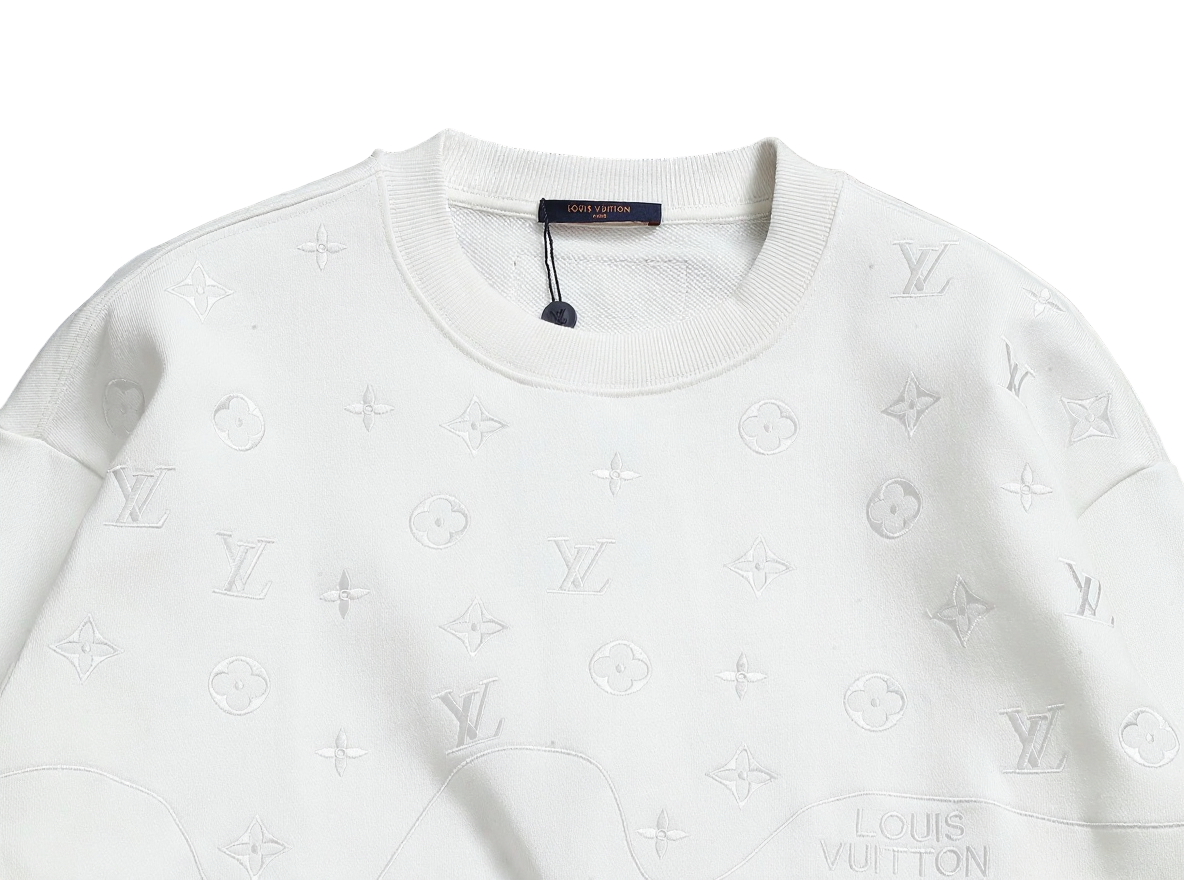 LV White Monogram Sweatshirt