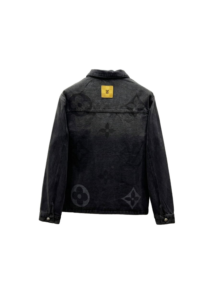 Black Monogram Denim Jacket