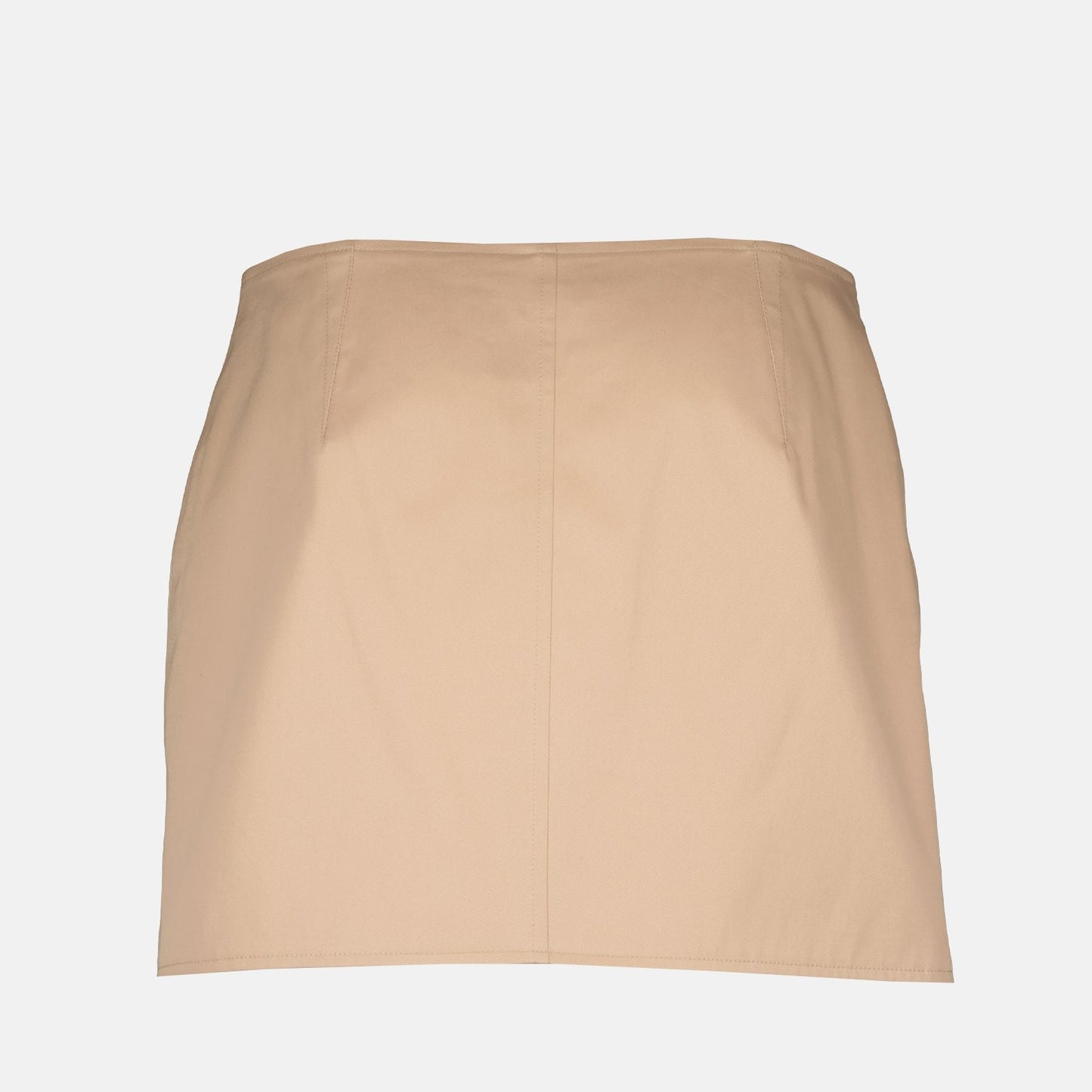 Trench Mini Skirt in Gabardine