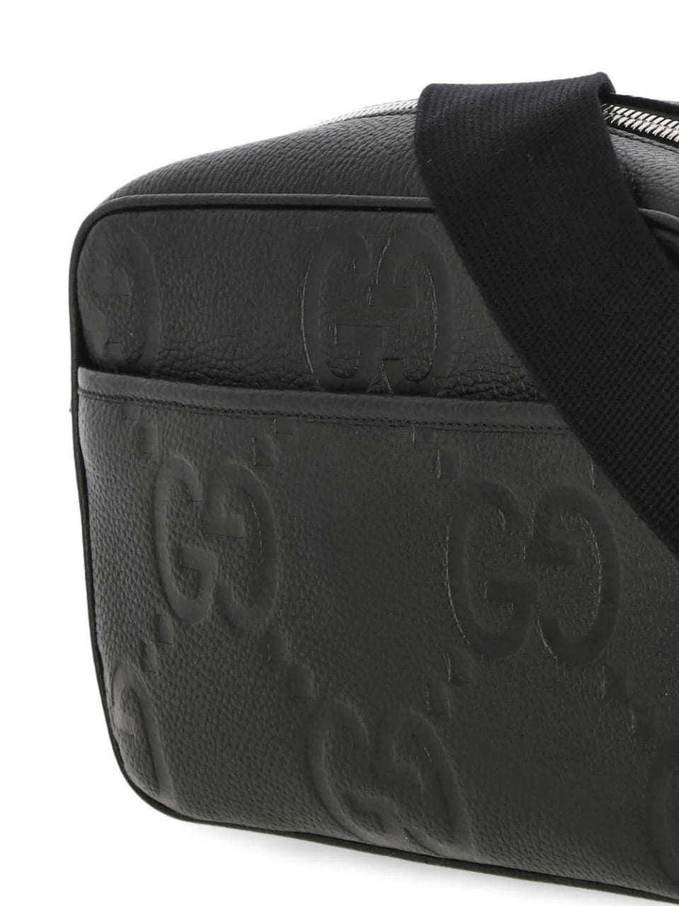 GG Signature Embossed Leather Crossbody Bag