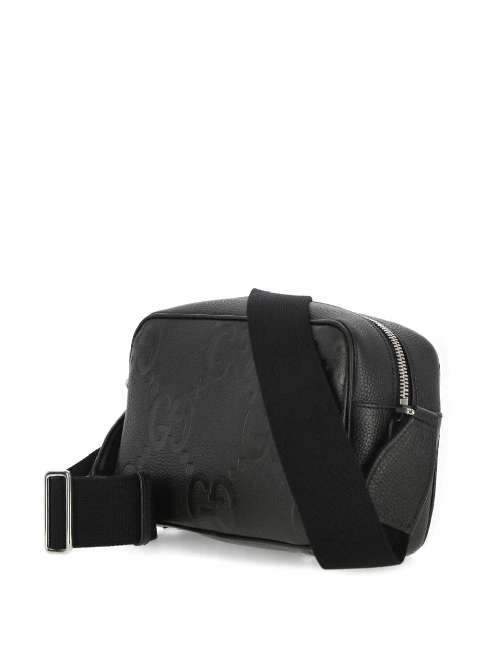 GG Signature Embossed Leather Crossbody Bag