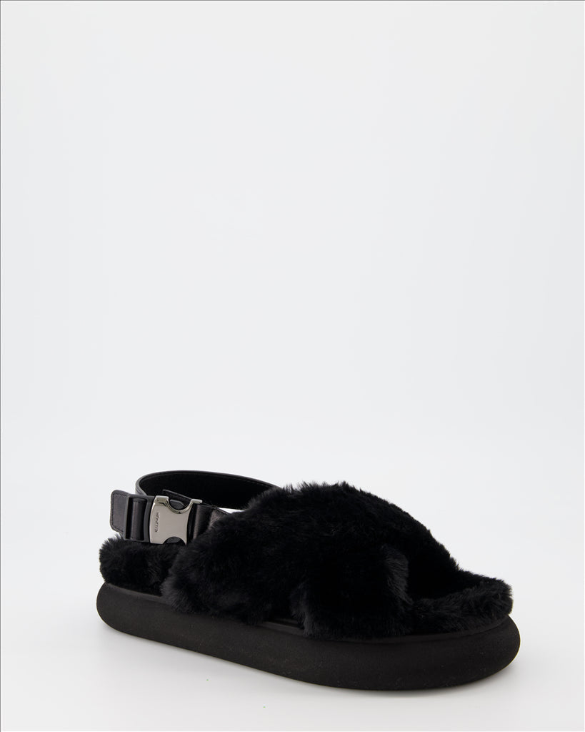 Solarisse Fur Sandals