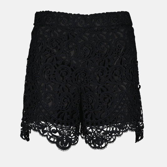 Macrame lace shorts