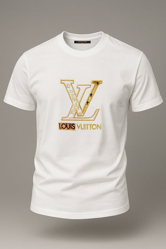 Gilded Monogram Luxe Tee