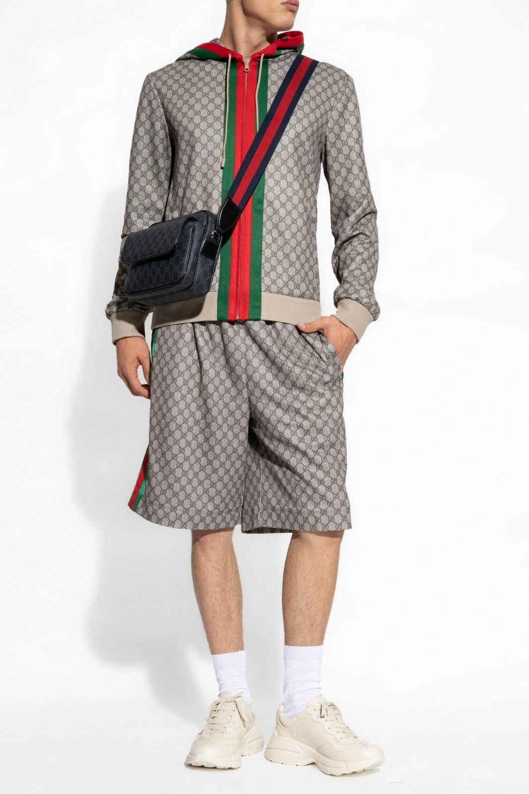 Beige Jacket With Monogram