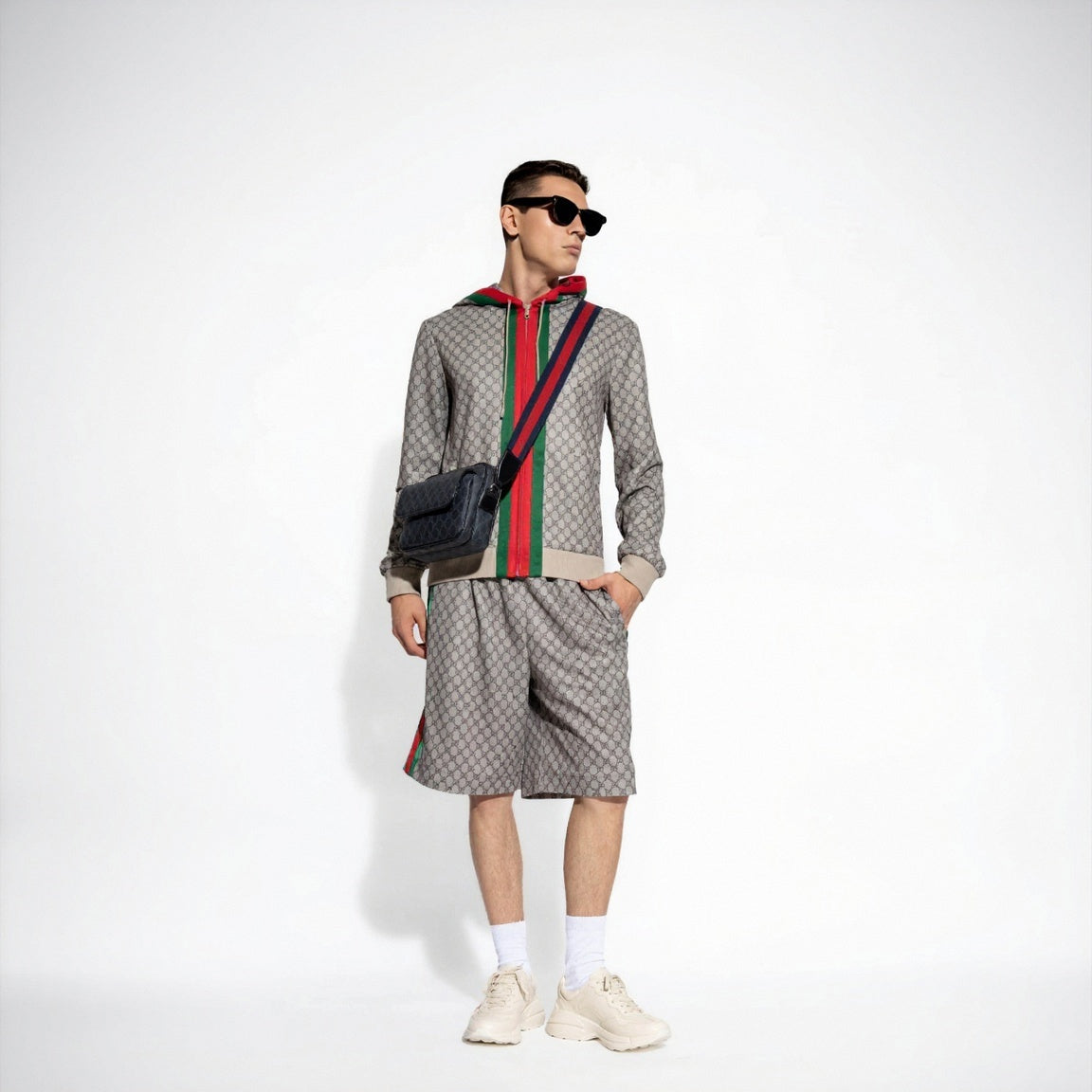 Beige Jacket With Monogram